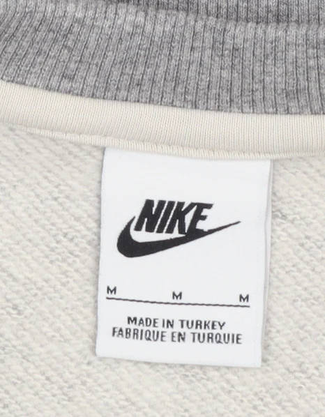 Nike Men's Grey Crew Neck Regular Fit Sweatshirt Medium - Image 4