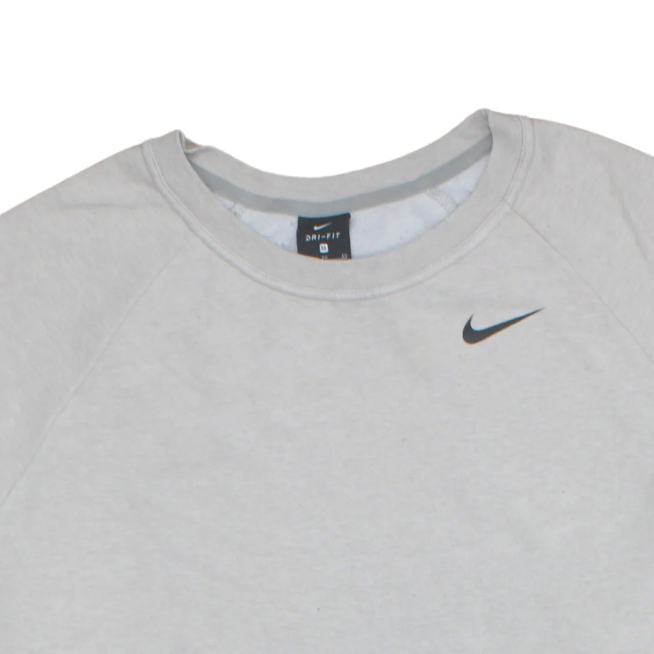 Nike Men's Grey Dri-FIT Crew Neck Sweatshirt XL - Image 8