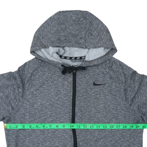 Nike Men's Grey Dri-FIT Full Zip Hoodie Size L Sportswear - Image 2