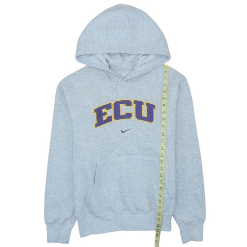 Nike Men's Grey ECU Logo Pullover Hoodie Size S - Image 3