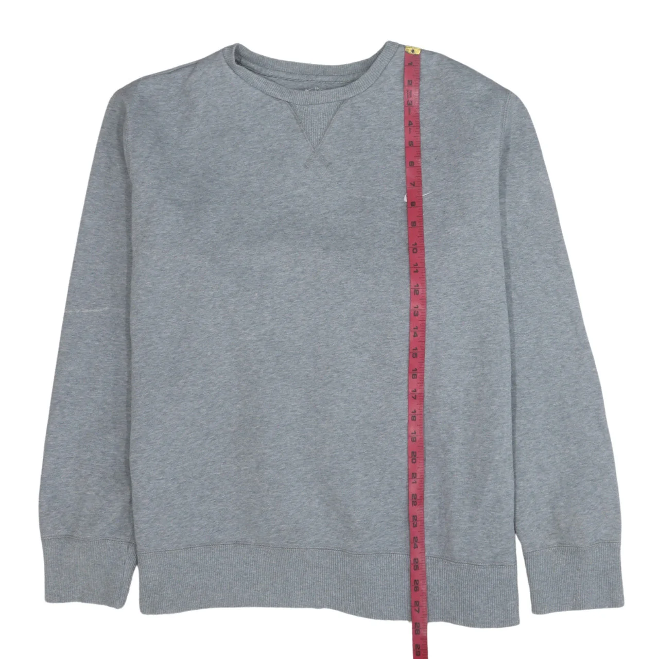 Nike Men's Grey Fleece Pullover Sweatshirt L Crew Neck Sportswear - Image 2