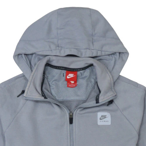 Nike Mens Grey Full Zip Air Max Hoodie Size M Regular Fit - Image 8