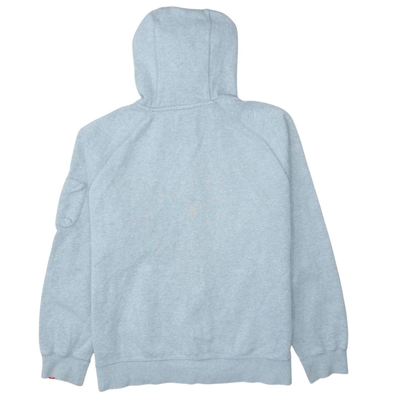 Nike Men's Grey Full Zip Fleece Hoodie XL Sports Style - Image 4