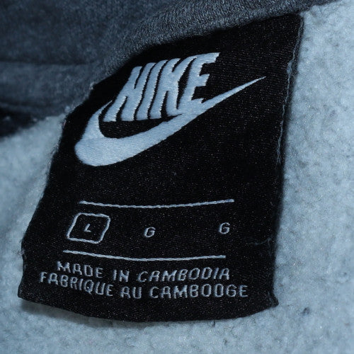 Nike Men's Grey Full Zip Fleece Sweatshirt L Size Regular - Image 6