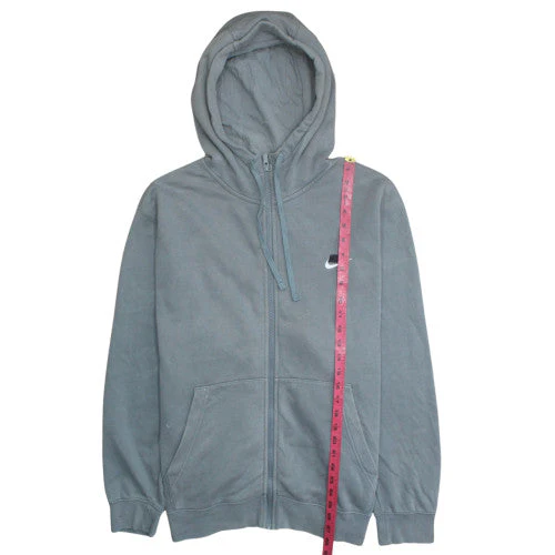 Nike Mens Grey Full Zip Hooded Fleece Hoodie XL - Image 3