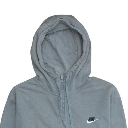 Nike Mens Grey Full Zip Hooded Fleece Hoodie XL - Image 7