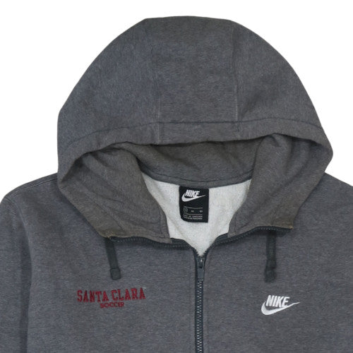 Nike Men's Grey Full Zip Hooded Sweatshirt XL Santa Clara Logo - Image 8