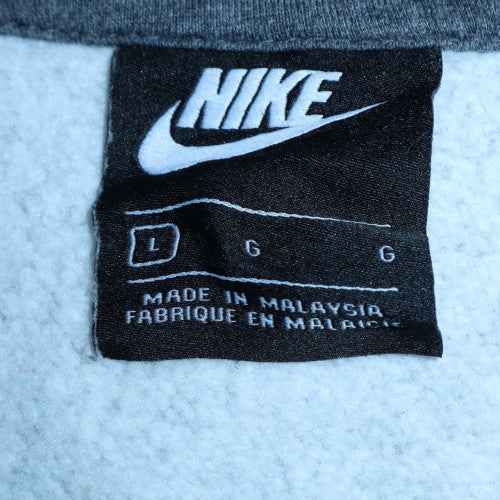 Nike Men's Grey Full Zip Hoodie L Fleece Classic Sweatshirt - Image 5