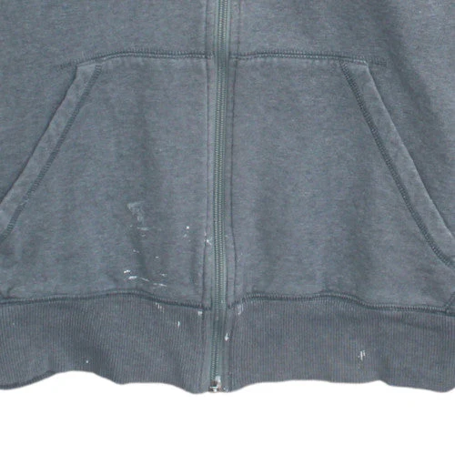 Nike Mens Grey Full Zip Hoodie L Sportswear Fleece Sweatshirt - Image 7