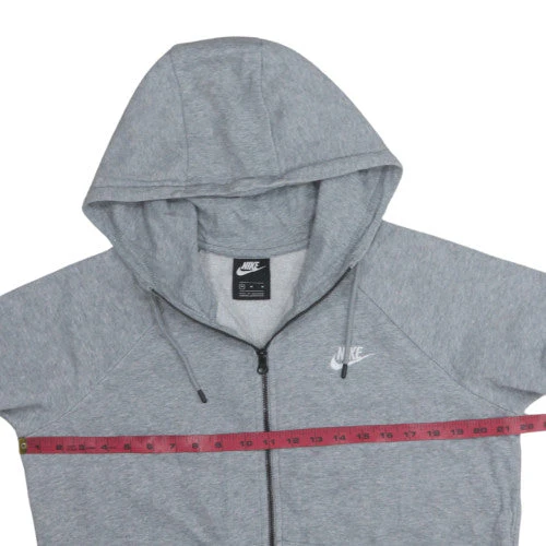 Nike Men's Grey Full Zip Hoodie M Classic Athletic Style - Image 2