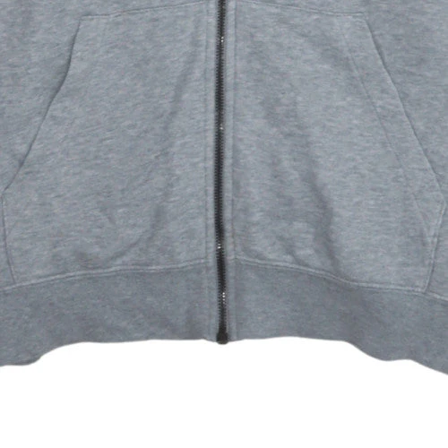Nike Men's Grey Full Zip Hoodie M Classic Athletic Style - Image 7