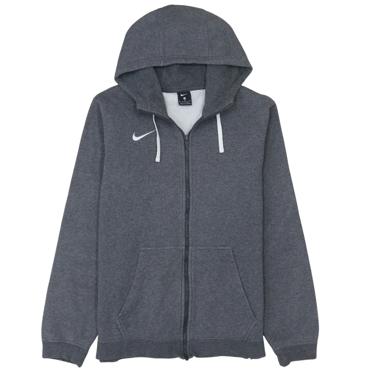 Nike Men's Grey Full Zip Hoodie M Fleece Sportswear Sweatshirt