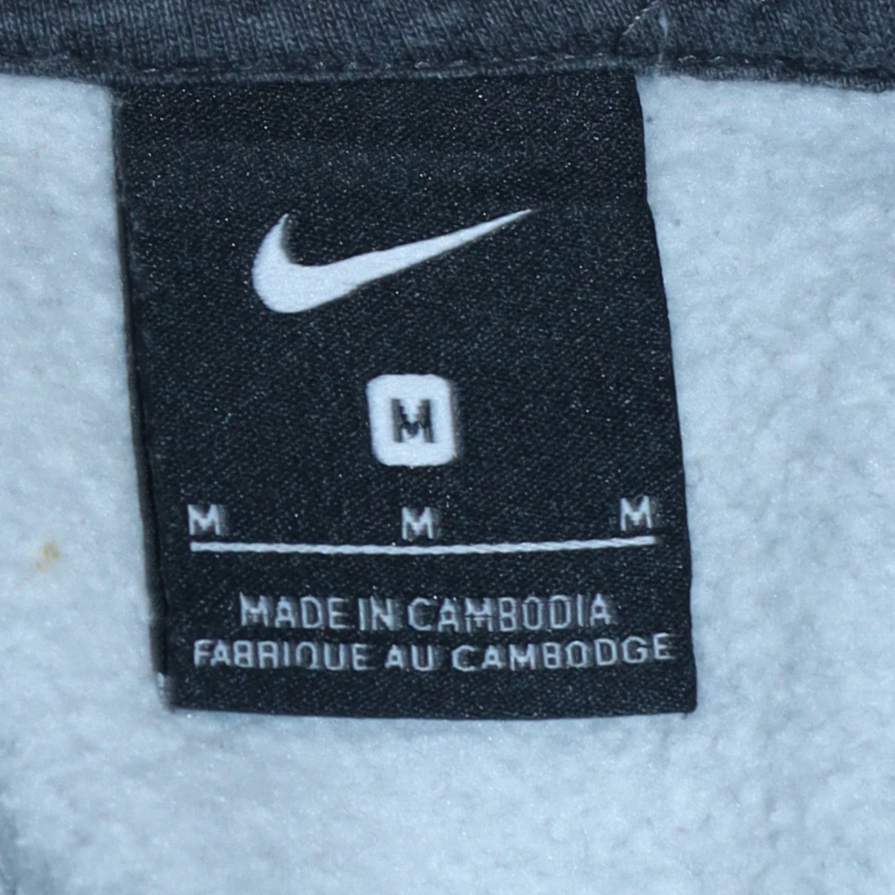 Nike Men's Grey Full Zip Hoodie M Fleece Sportswear Sweatshirt - Image 5
