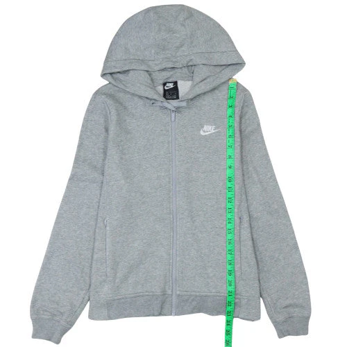 Nike Men's Grey Full Zip Hoodie M Sportswear Sweatshirt - Image 3