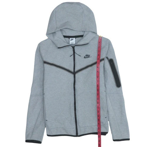 Nike Men's Grey Full Zip Hoodie Size S Lightweight Sportswear - Image 3