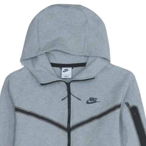 Nike Men's Grey Full Zip Hoodie Size S Lightweight Sportswear - Image 8