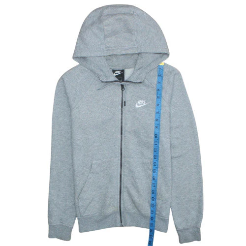 Nike Men's Grey Full Zip Hoodie Size S Regular Fit - Image 2