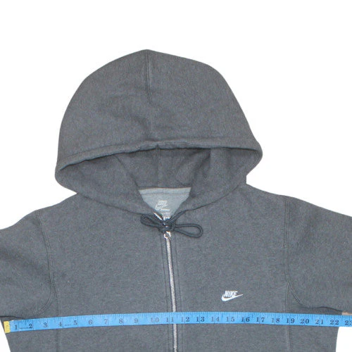 Nike Men's Grey Full Zip Hoodie Size S Regular Fit Sportswear - Image 2
