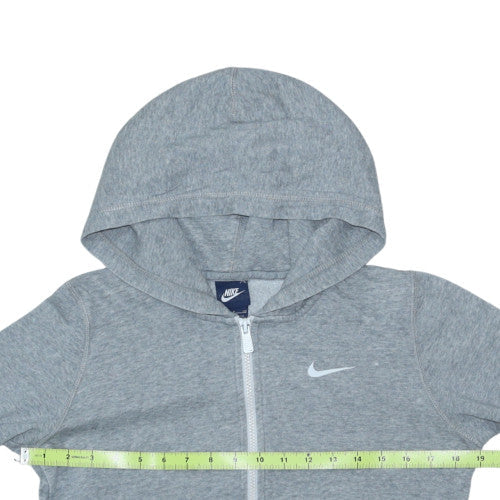 Nike Men's Grey Full Zip Hoodie Size S Sportswear Fleece - Image 2