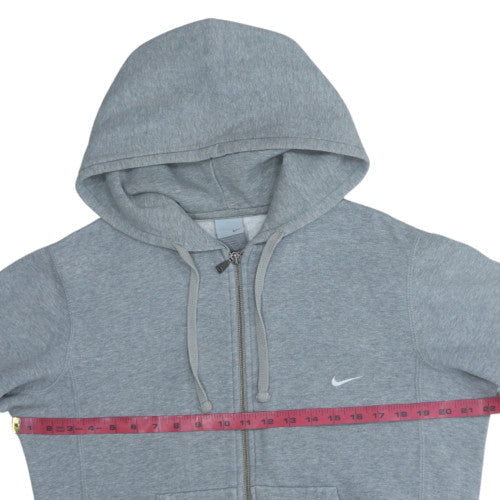 Nike Men's Grey Full Zip Hoodie Small Fleece Sweatshirt - Image 2