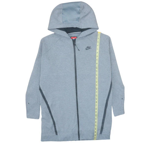 Nike Men's Grey Full Zip Hoodie XL Regular Fit Lightweight - Image 3