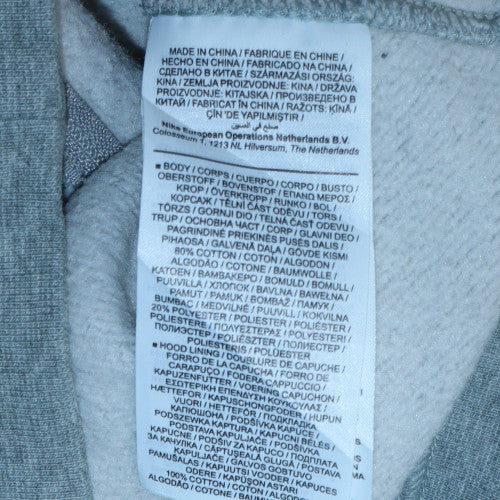 Nike Men's Grey Full Zip Hoodie XS Fleece Cotton Blend - Image 6