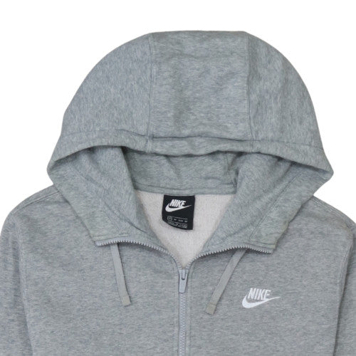 Nike Men's Grey Full Zip Hoodie XS Fleece Cotton Blend - Image 8