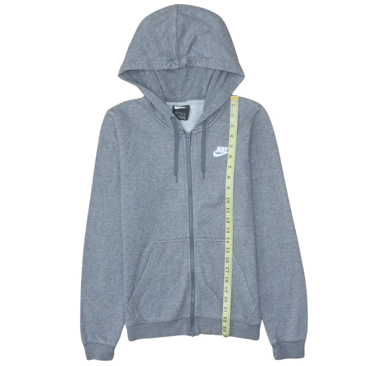 Nike Men's Grey Full Zip Hoodie XS Fleece Sportswear - Image 2