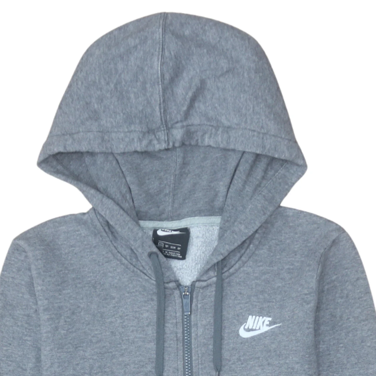 Nike Men's Grey Full Zip Hoodie XS Fleece Sportswear - Image 8