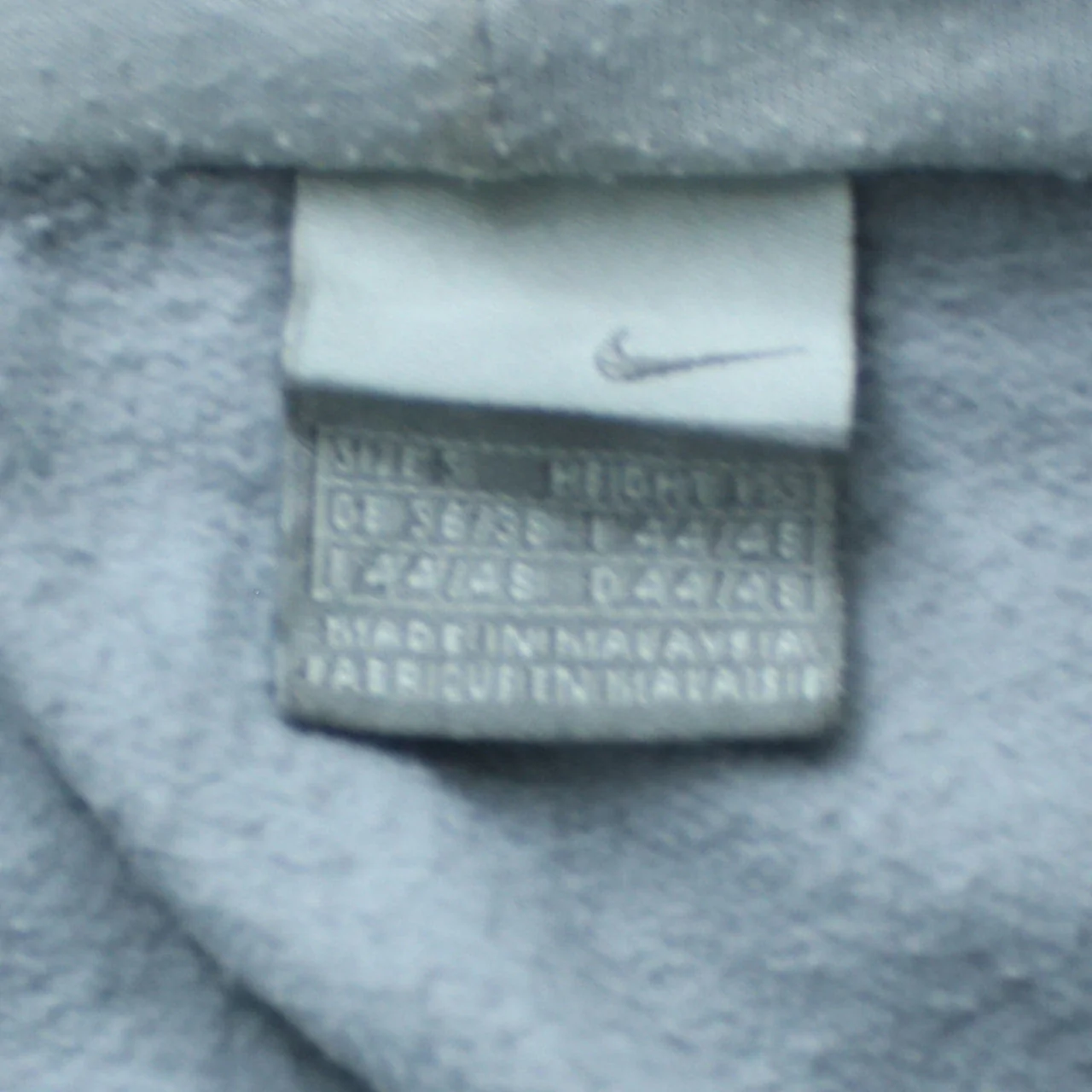 Nike Men's Grey Full Zip Sports Hoodie Size L - Image 6