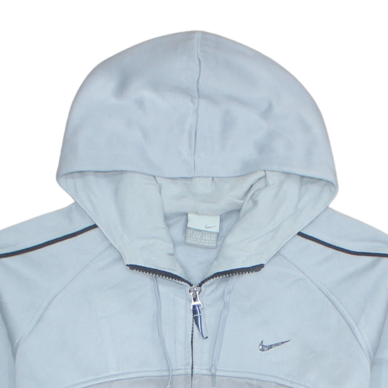Nike Men's Grey Full Zip Sports Hoodie Size L - Image 7