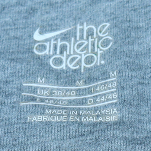 Nike Men's Grey Full Zip Sweatshirt M Regular Fit Athletic Dept - Image 5