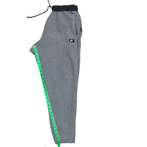 Nike Men's Grey Jogger Fleece Trousers M Regular Fit Drawstring - Image 3