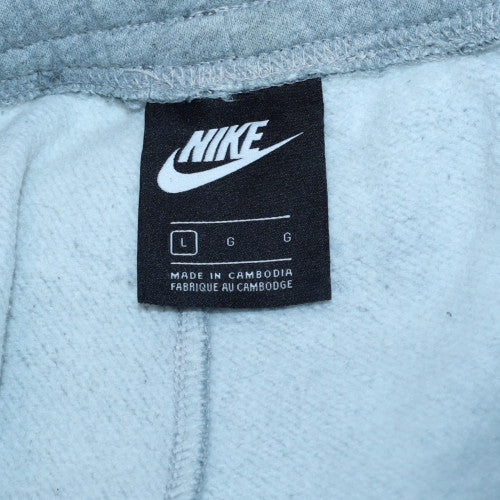 Nike Mens Grey Jogger Sweatpants L Fleece Activewear Tapered Fit - Image 5