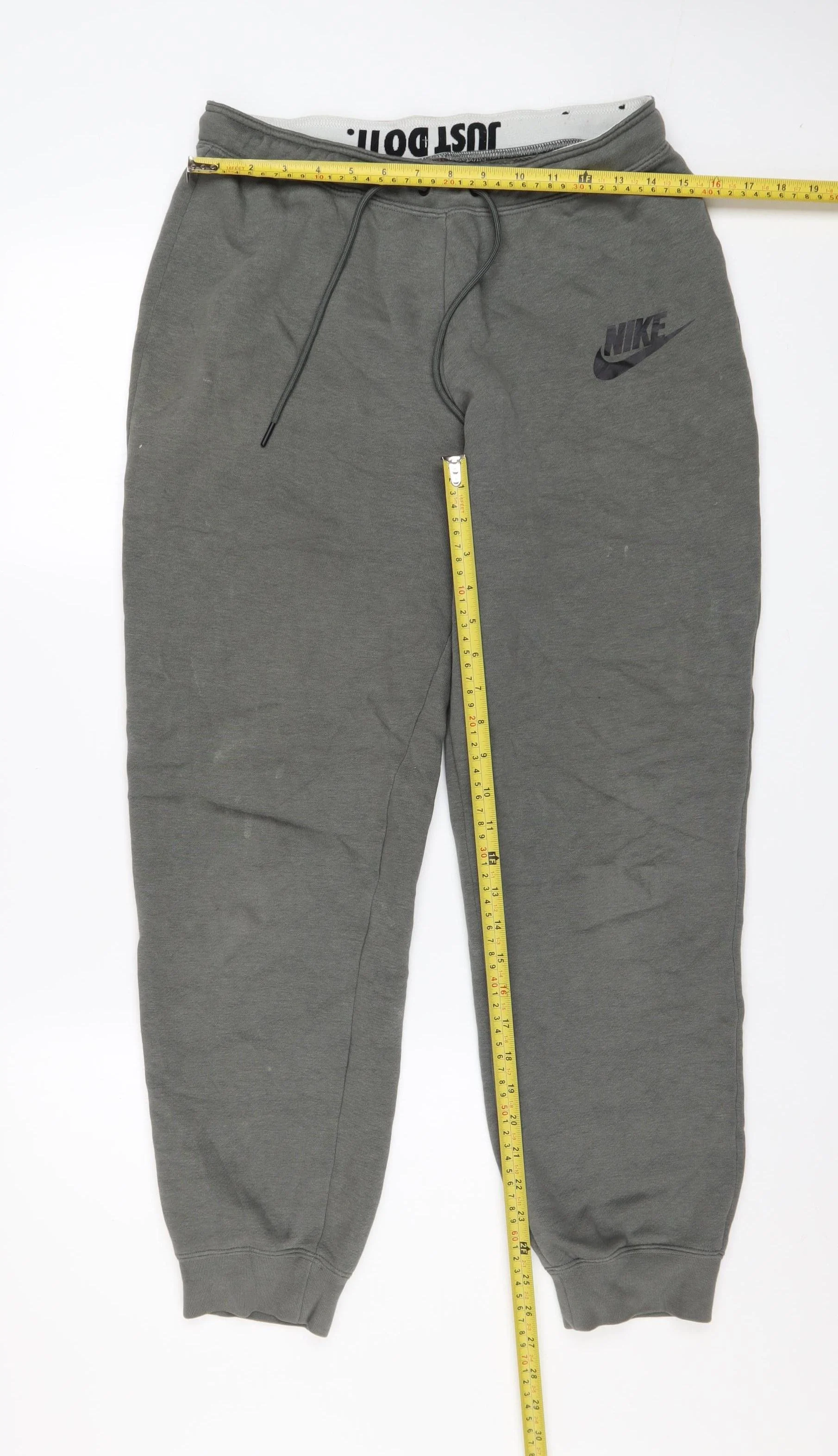 Nike Men's Grey Jogger Sweatpants M Regular Fit Athletic Trousers - Image 2