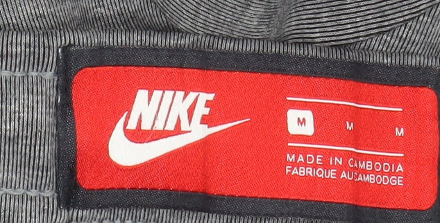 Nike Mens Grey Jogger Trousers M Regular Fit Knit Sweatpants - Image 5