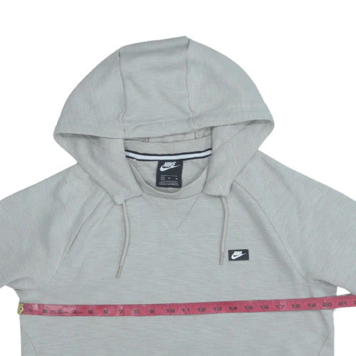 Nike Men's Grey M Pullover Hoodie with Logo Pocket - Image 3