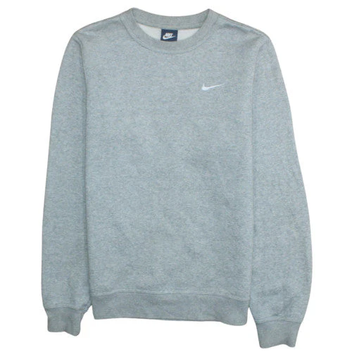 Nike Men's Grey Pullover Crew Neck Sweatshirt Size S
