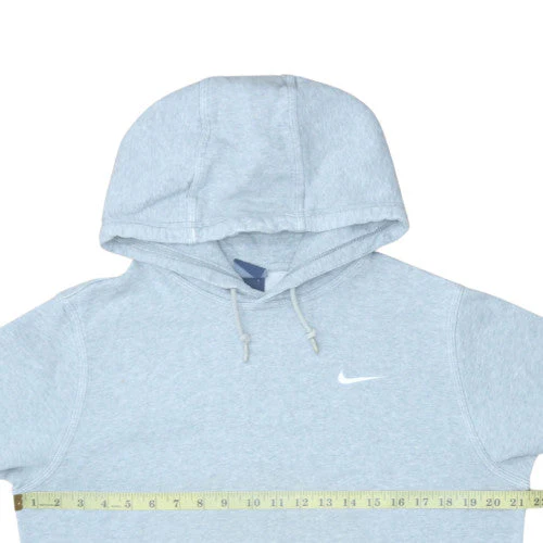 Nike Men's Grey Pullover Fleece Hoodie Medium Regular Fit - Image 2