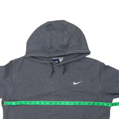 Nike Men's Grey Pullover Hoodie Cotton Blend Logo Sweatshirt L - Image 2