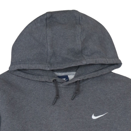Nike Men's Grey Pullover Hoodie Cotton Blend Logo Sweatshirt L - Image 7