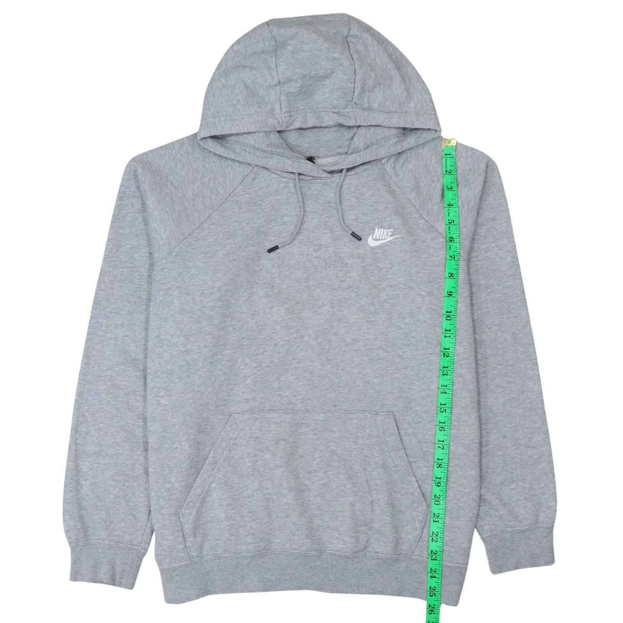 Nike Men's Grey Pullover Hoodie L Cotton Blend Sportswear - Image 2