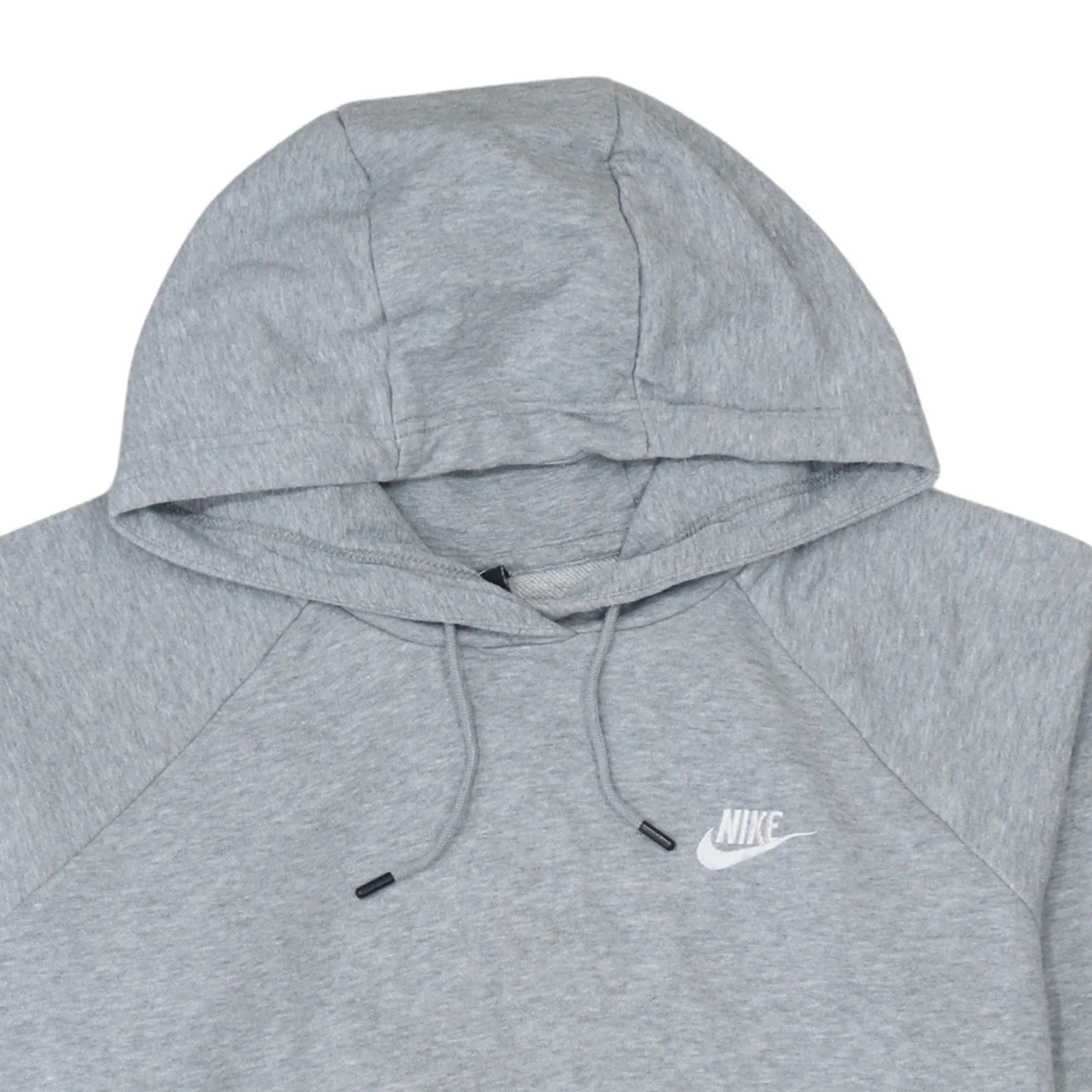 Nike Men's Grey Pullover Hoodie L Cotton Blend Sportswear - Image 7