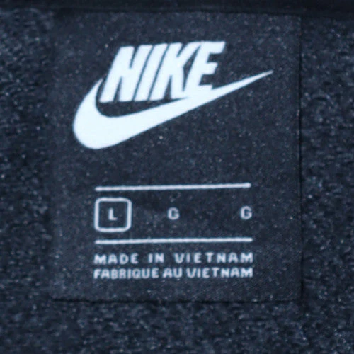 Nike Men's Grey Pullover Hoodie L Logo Graphic Sweatshirt - Image 5