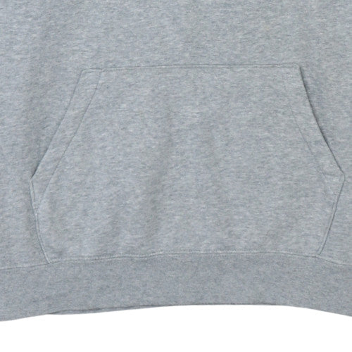 Nike Men's Grey Pullover Hoodie L Regular Fit Fleece Sweatshirt - Image 7