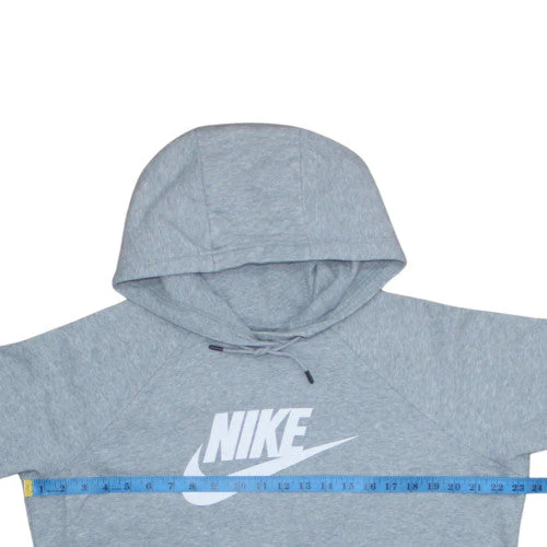 Nike Men's Grey Pullover Hoodie L Sports Fleece Sweatshirt - Image 2