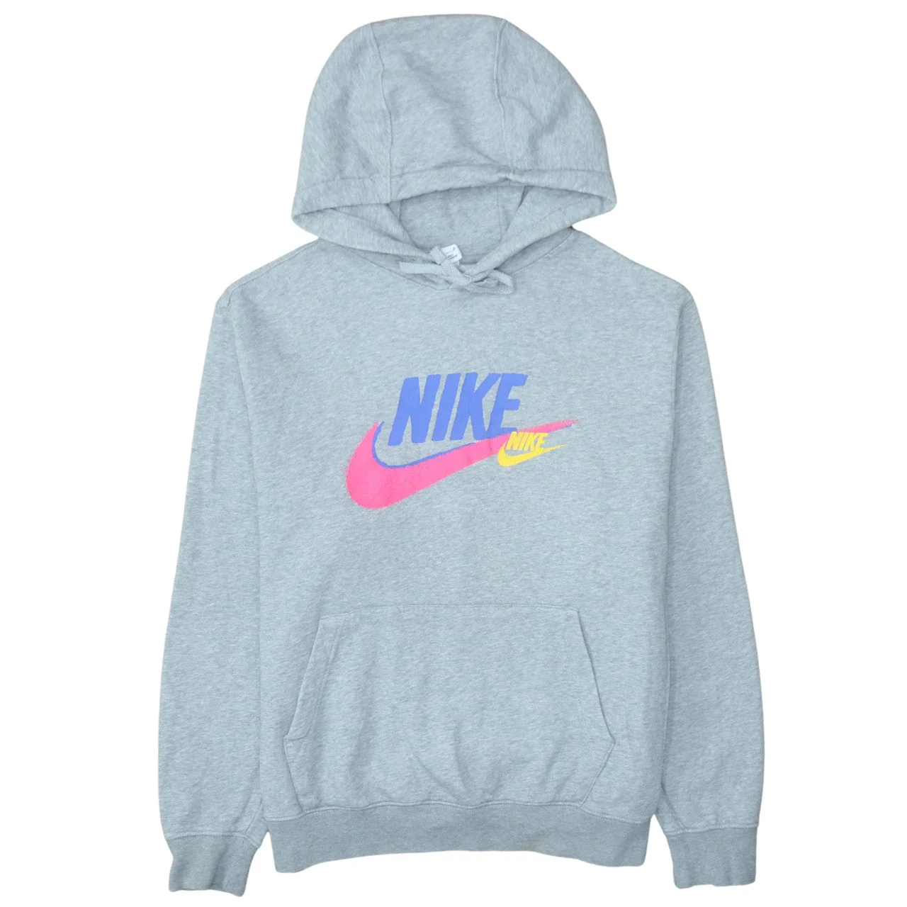 Nike Men's Grey Pullover Hoodie M Graphic Logo Sportswear
