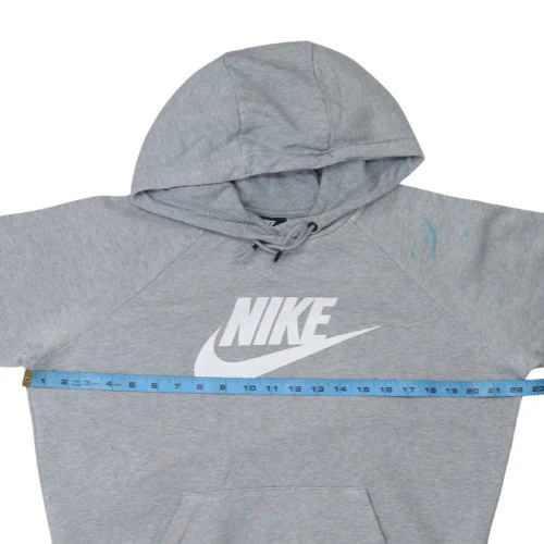 Nike Mens Grey Pullover Hoodie M Logo Sportswear - Image 3