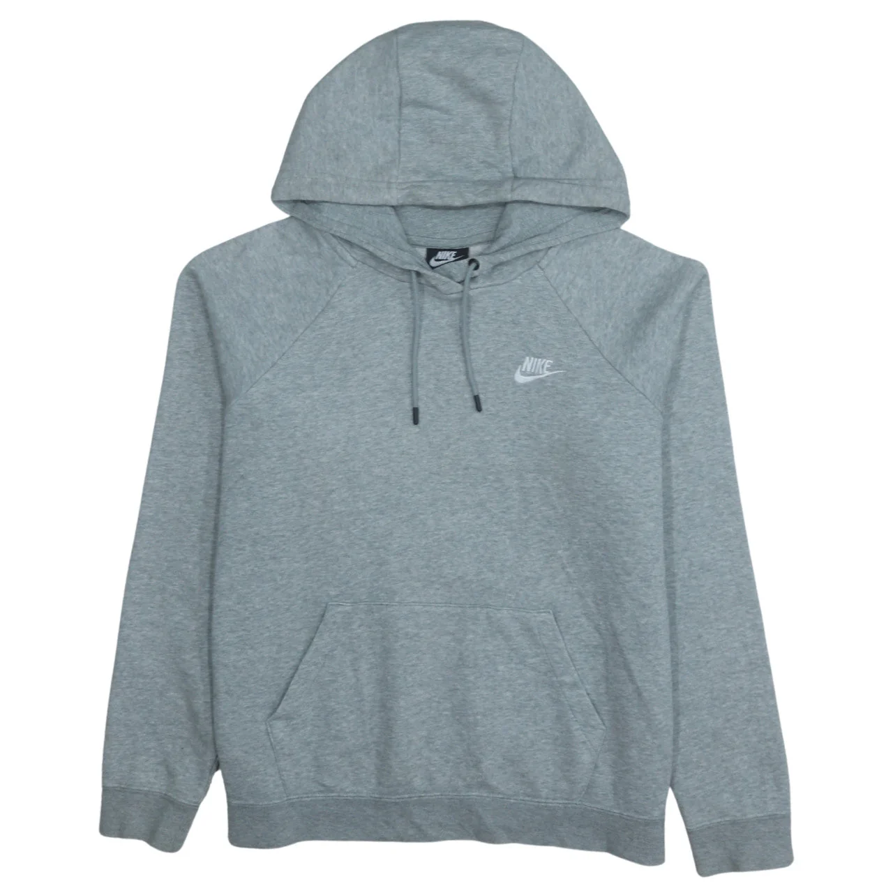 Nike Men's Grey Pullover Hoodie M Regular Fit Fleece Sportswear
