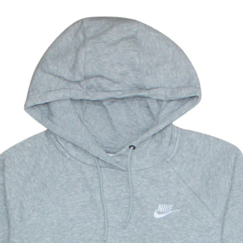 Nike Men's Grey Pullover Hoodie M Regular Fit Fleece Sportswear - Image 8